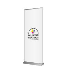 Roll-Up Deluxe | B 85 cm x H 153 - 200 cm | einseitig bedruckt